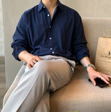 Wonderant Ice Cotton Linen Overfit Shirt