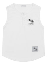ARINA BUTTON CROP SLEEVELESS (4COLOR)