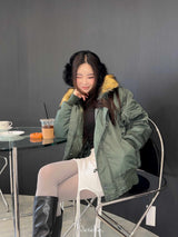 Rabbit fur earmuffs