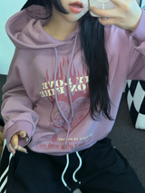 LOVING IN FIRE HOODIE T SHIRT 🖤🩷2COLOR