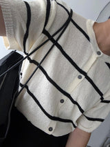 ASCLO Border Summer Short Sleeve Cardigan (5color)