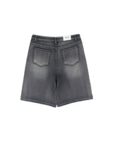 Milk Stripe Washed Bermuda Pants 2COLOR
