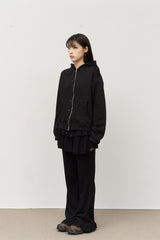 (W) Max Button Up Zip Hoodie
