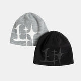 Glitter Knit Short Beanie