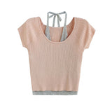 Reni Halter Knit Top