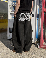 Cartel Back Printing Denim Pants