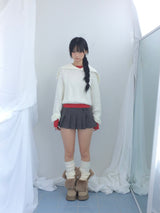 Shoulder collar loose knitwear
