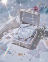 [Redvelet Joy, Jo Yu-ri Necklace] Butterfly Waltz Choker Necklace - Silver Color