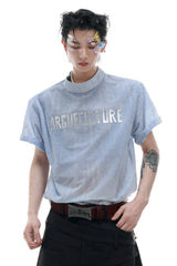 オンブルデニムルックボクシーTシャツ