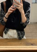 [Lè made/7,000 Sold] ルメイド ベーシック Vネック ベスト