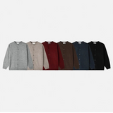 [CROP FIT] Round neck knit crop cardigan(6color)