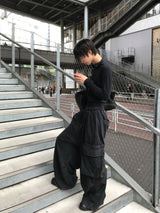 Washed Cargo Jogger Pants