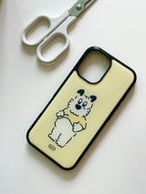 イエローTシャツエポキシバンパースマートフォンケース