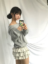 ライトルーズフィットオフショルダーフード