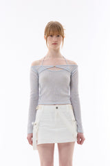 MANON OFF-SHOULDER SET / SKY BLUE