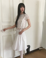 Beurep Flower Crop Short-Sleeved T-Shirt