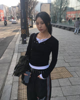 レーシングデニムパンツ