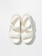 Pepper Salt Sandals - White