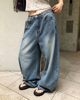 [ORIGINAL] Kor Balloon Denim Summer Wide Pants