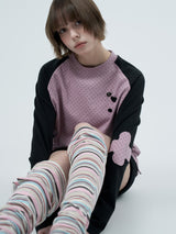 multi stripe loose socks
