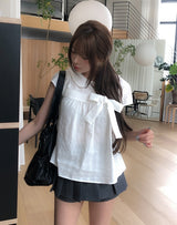 エイン リボン半袖ブラウス