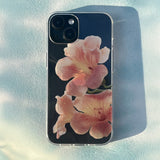 pressed flowers : trumpet vine