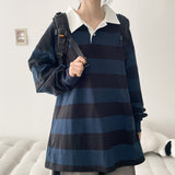 トラ ストライプド ラッキー ロングスリーブ Tシャツ (6 colors) H&L