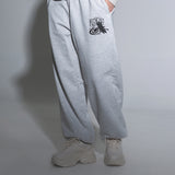 KITSCH CAT JUMPING TRAINING PANTS (LIGHT MELANGE)