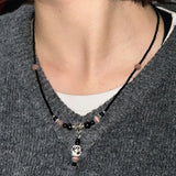 紅雲  Cats Eye Gemstone Beads Necklace