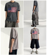 ジグ アメリカ ピグメント リンガー ショートスリーブTシャツ (2 colors)