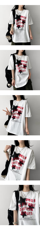 トミー オーバーサイズフィット半袖Tシャツ
