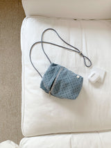 mini pocket bag - deep blue dot