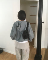 Suco チェック柄 ツーウェイ コットン フード付き ジップアップ