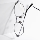 Knouun Round titanium glasses CODE. 101. A gray
