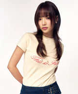 クロップドシグネチャーTシャツ