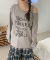 ユトワンオフショルダー Tシャツ