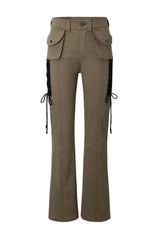 Lace up cargo pants