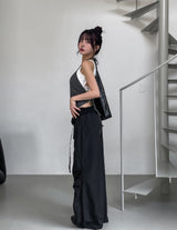 Here ribbed strap bustier