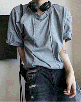 chatter unbalance cutting vintagepig short-sleeved T-shirt