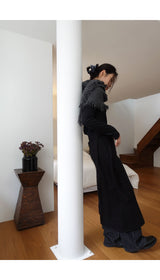 vase knit wrap skirt (2C)