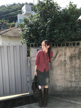 オアチェックシャツ