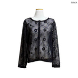 (2color) Daisy Sheer Net Cardigan