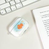 [AirPods] ゴールドフィッシュケース (ブルー) (オンリーケース)