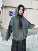 PIGMENT HOOD ZIP-UP (3C)