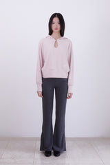 Classic slit Bootcut Pant (CHARCOAL)
