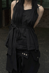 RIBBON STRAP BUSTIER TOP