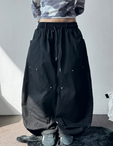 Beaudy Balloon Rivet Cotton Long Pants 4 Colors