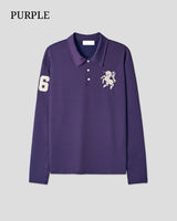 (UNISEX) Horse PK Collar Long Sleeve