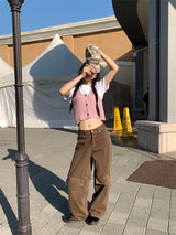 POINT BACK CLIP WIDE PANTS (3C)