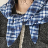 Padded Shoulder Scarf_Blue